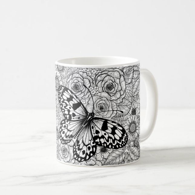 Taza De Café El jardín de cometas de papel (Anverso derecho)