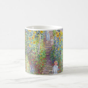 Taza De Café El jardín del artista en Vétheuil, por Claude Mone