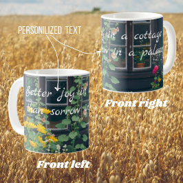 Taza De Café El jardín rústico y la acogedora casa de campo