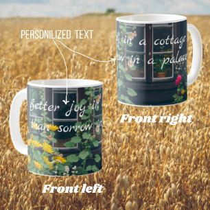 Taza De Café El jardín rústico y la acogedora casa de campo