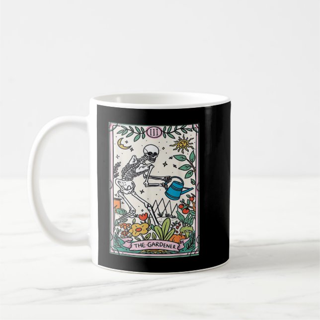 Taza De Café El jardinero Tarot Card Mystical Witching Gardenin (Izquierda)