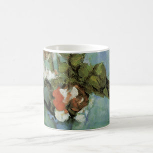Taza De Café El jarrón azul (Flores y frutas) de Paul Cézanne
