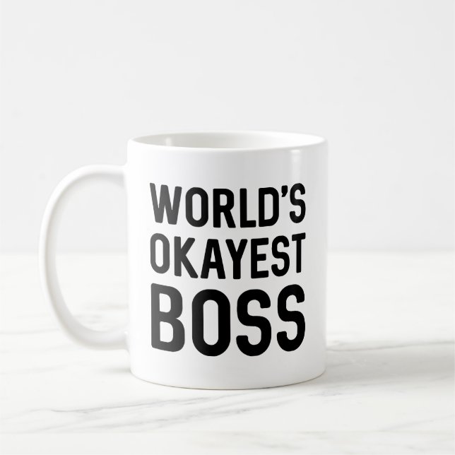 Taza De Café El jefe más Okayés del mundo (Izquierda)