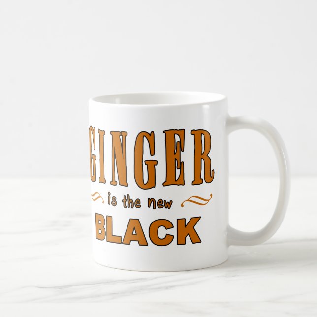 Taza De Café El jengibre es el nuevo negro (Derecha)