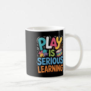 Taza De Café El Juego Es Aprendizaje Serio - Hombres Mujeres Ma