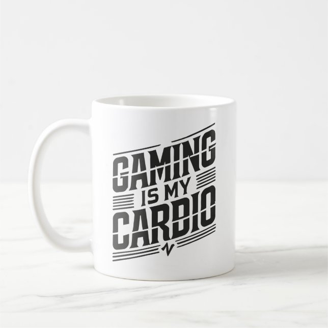 Taza De Café El juego es mi cardio - Humor divertido de los jug (Izquierda)