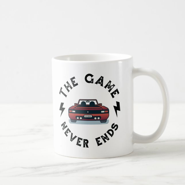 Taza De Café El juego nunca termina (Derecha)