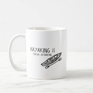 Taza De Café El kayak es distanciamiento social