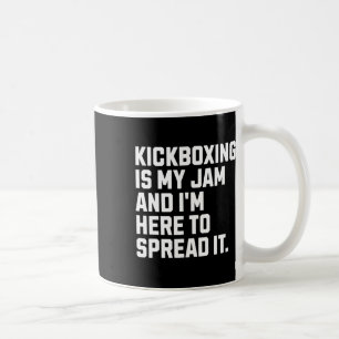 Taza De Café El kickboxing es mi pasión divertido kickboxer art