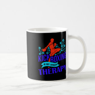Taza De Café El kickboxing es mi terapia de ira Lucha de artes