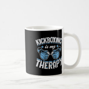 Taza De Café El kickboxing es mi terapia divertido boxeo karate