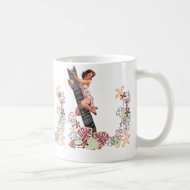 Taza De Café El kitsch Bitsch: ¡Encima de un árbol de Tiki! (Derecha)