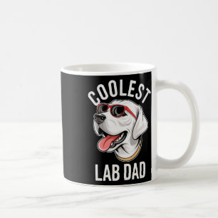 Taza De Café El laboratorio más frío de papá Labrador perro de