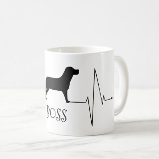 Taza De Café El labrador personalizado ama mi corazón de perro