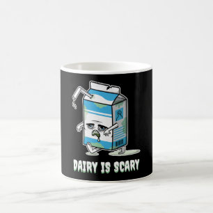 Taza De Café El lácteo da miedo es divertido Halloween Leche Z
