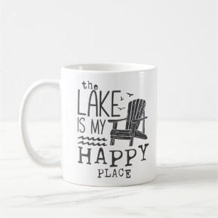 Taza De Café El Lago Es Mi Lugar Feliz