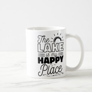 Taza De Café El Lago Es Mi Lugar Feliz