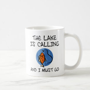 Taza De Café El lago está llamando