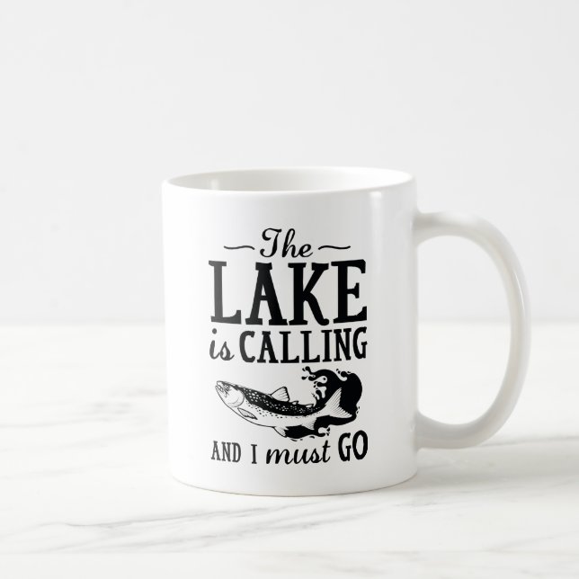 Taza De Café El lago está llamando (Derecha)