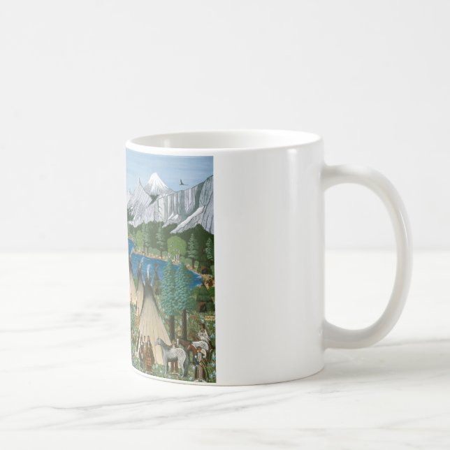 Taza De Café El lago Nez Perce ~ Wallowa (Derecha)