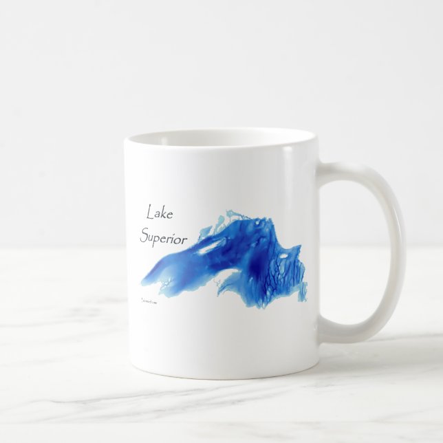 Taza De Café El lago Superior profundizado (Derecha)