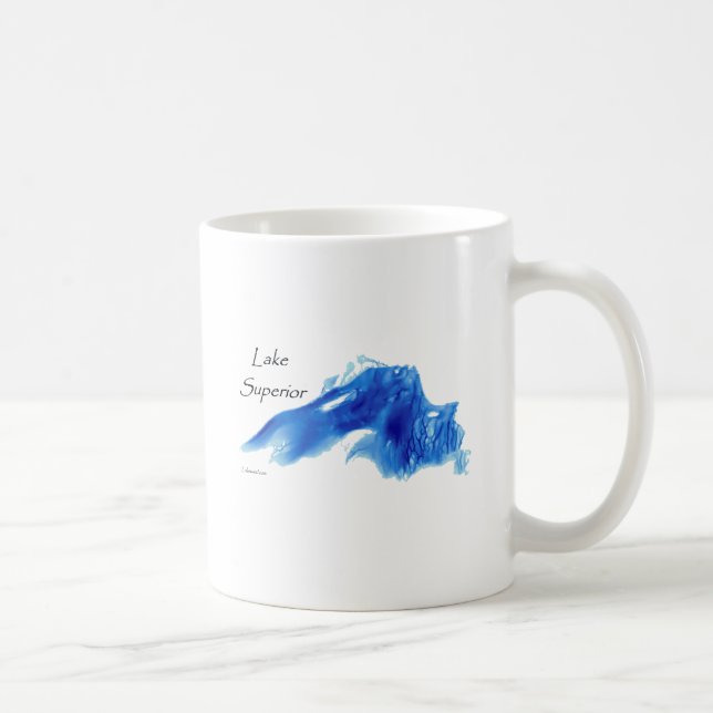 Taza De Café El lago Superior profundizado (Derecha)