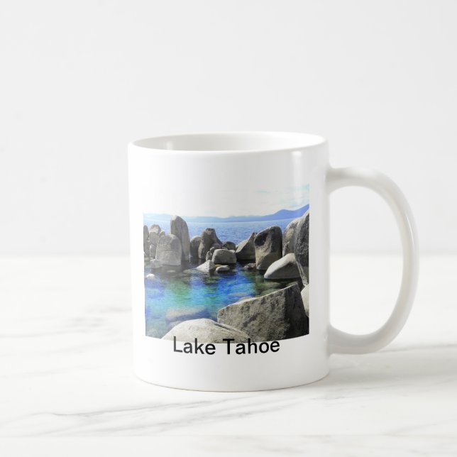 Taza De Café ~ el lago Tahoe de Stonehenge del agua (Derecha)