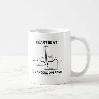 Taza De Café El latido del corazón es mi modus operandi (el