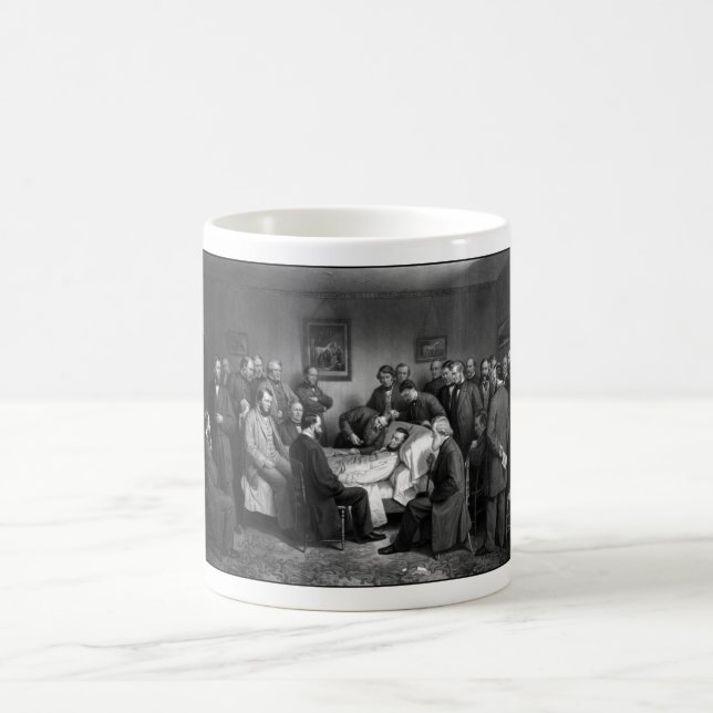 Taza De Café El lecho de muerte de Lincoln (Centro)