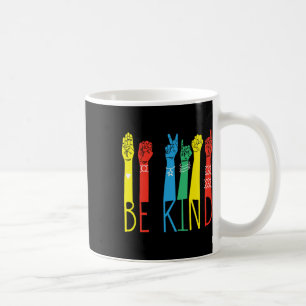 Taza De Café El lenguaje de Rótulo de buena mano rompe la conci