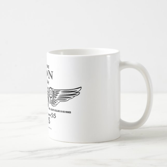 Taza De Café El león del café de Judah Mug (Derecha)