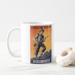 Taza De Café El Libertador. Reimpresión del poster británico en