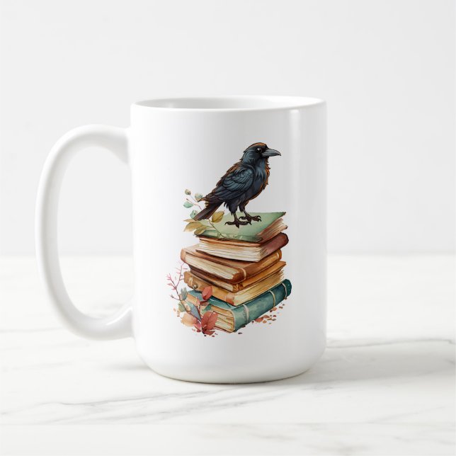 Taza De Café El libro Raven Mug (Izquierda)