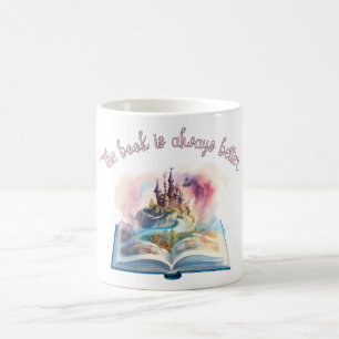 Taza De Café El libro siempre es mejor