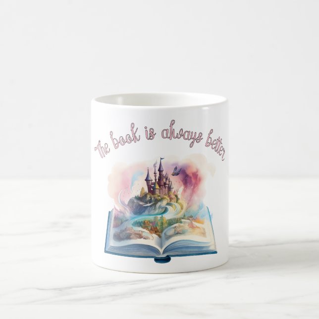 Taza De Café El libro siempre es mejor (Centro)