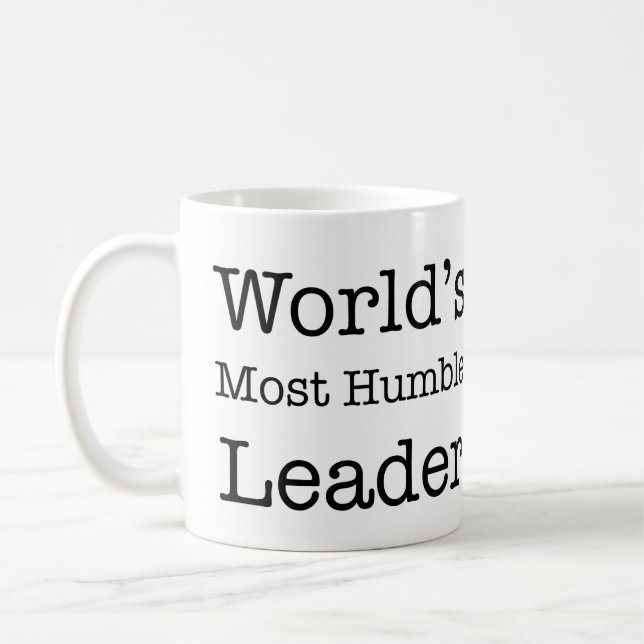 Taza De Café El líder más humilde del mundo (Izquierda)