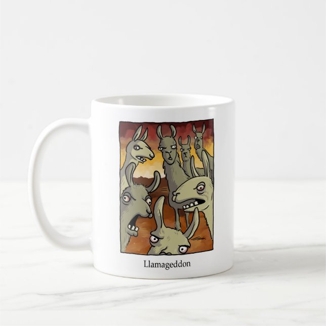 Taza De Café El Llamagedón y el Alpacalypse (Izquierda)