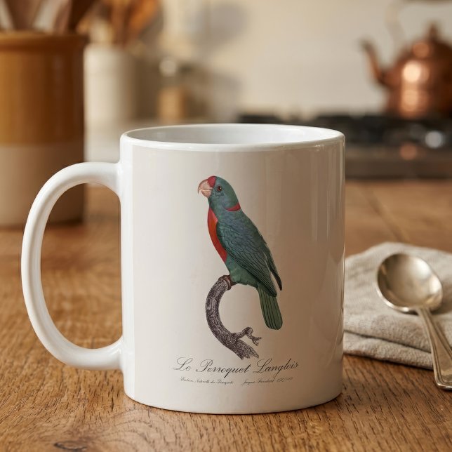 Taza De Café El loro Langlois de Jacques Barraband (Le Perroquet Langlois by Jacques Barraband. Coffee Mug)