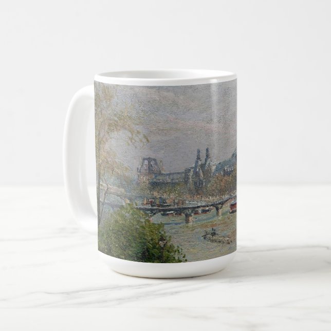 Taza De Café El Louvre, la primavera de Camille Pissarro (Anverso izquierdo)