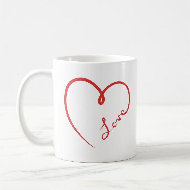 TAZA DE CAFÉ "EL LOVE MUG" SÓLO POR ÉL O ELLA (Izquierda)