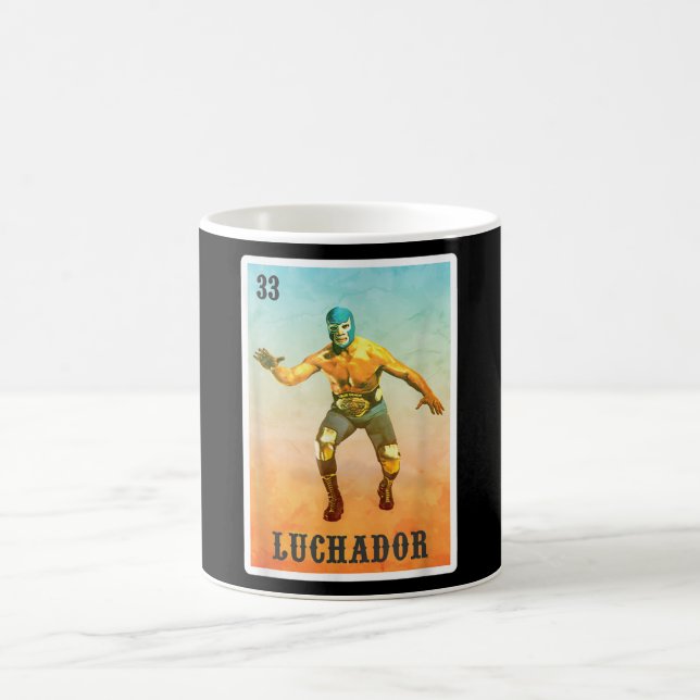 Taza De Café El luchador lucha libre - México Luchador (Centro)