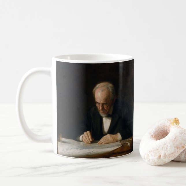 Taza De Café El maestro escritor de Thomas Eakins (Con donut)