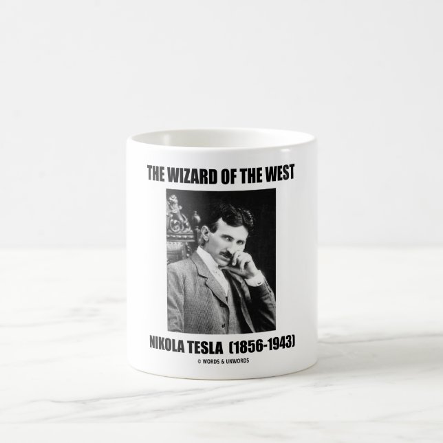 Taza De Café El Mago De Occidente (Nikola Tesla) (Centro)