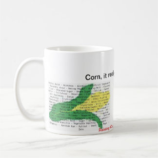 Taza De Café El maíz es en todo - lista del alergénico del maíz