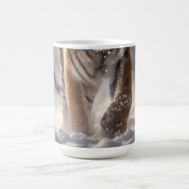 Taza De Café El majestuoso tigre siberiano refuerza la niebla d