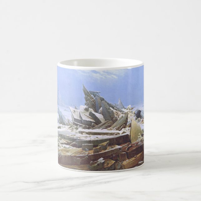 Taza De Café El mar del hielo (por Caspar David Friedrich) (Centro)