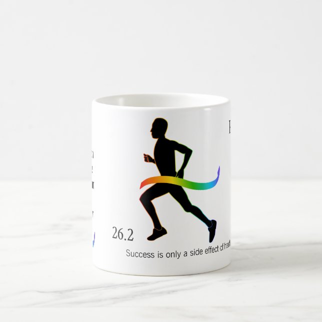Taza De Café El maratón de los hombres con la cinta del arco (Centro)