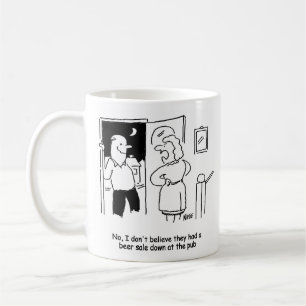 Taza De Café El marido dice que hubo una venta de cerveza en el