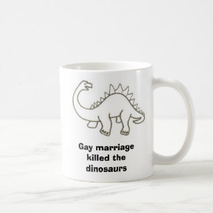 Taza De Café El matrimonio homosexual mató a los dinosaurios