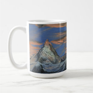Taza de café - "El Matterhorn al atardecer"